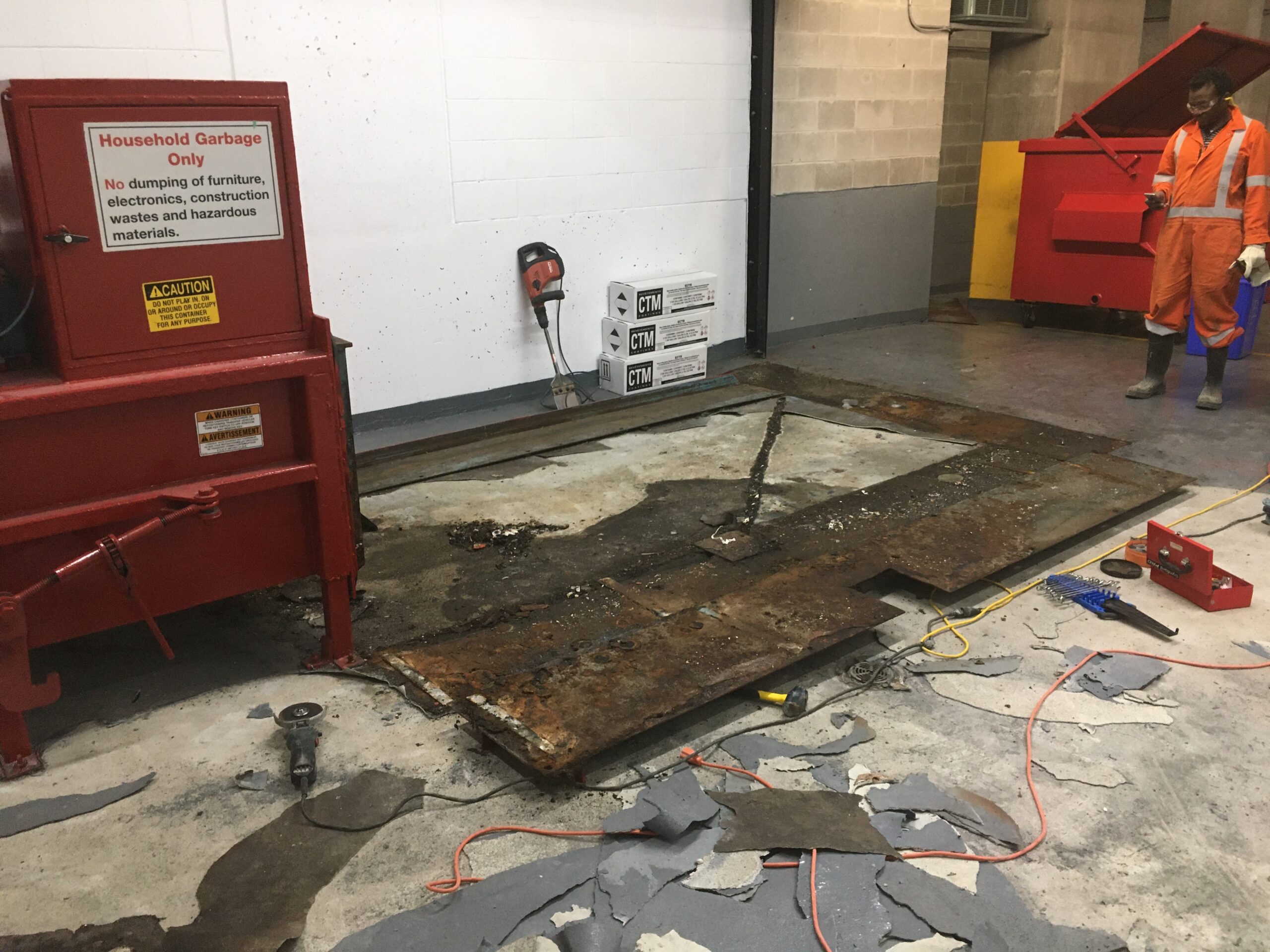Concrete deck repair parkade Metro Vancouver