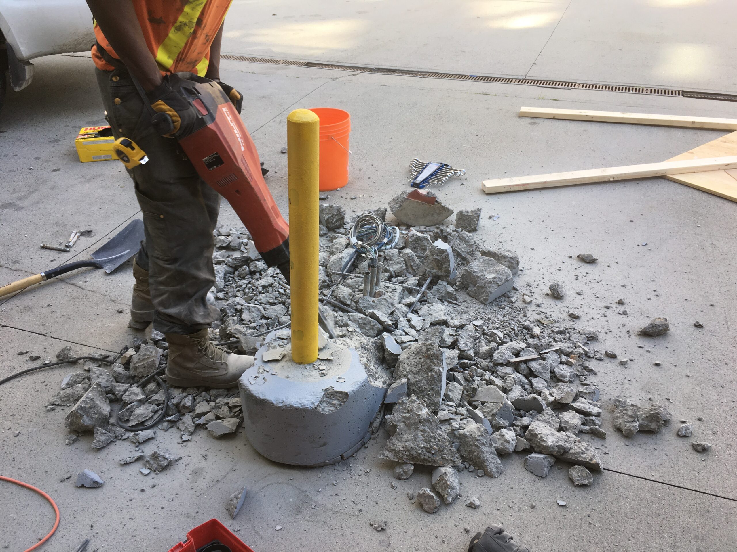 Commercial concrete restoration project Vancouver BC