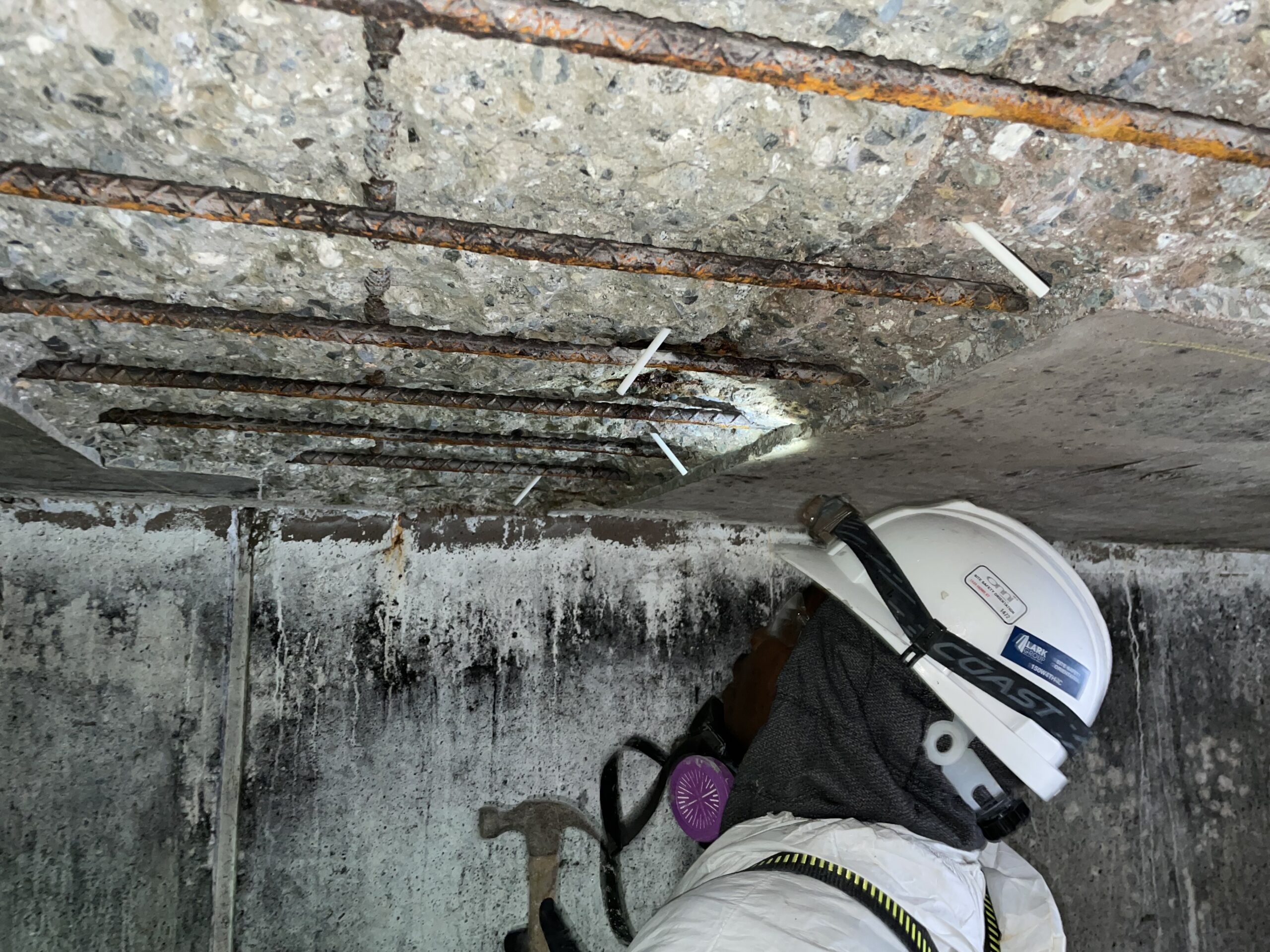 Concrete deck repair parkade Metro Vancouver