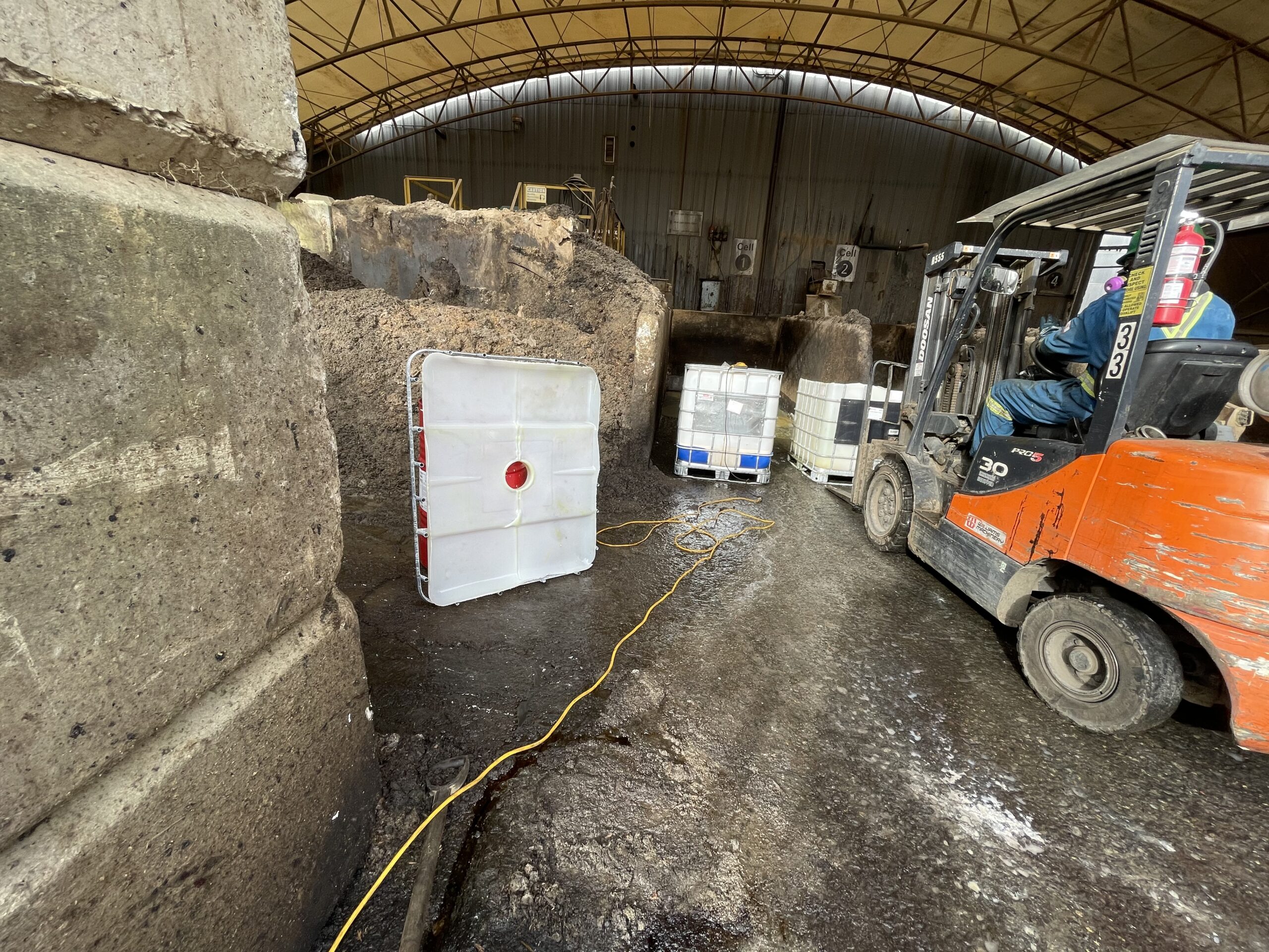 Concrete repair work in progress Metro Vancouver