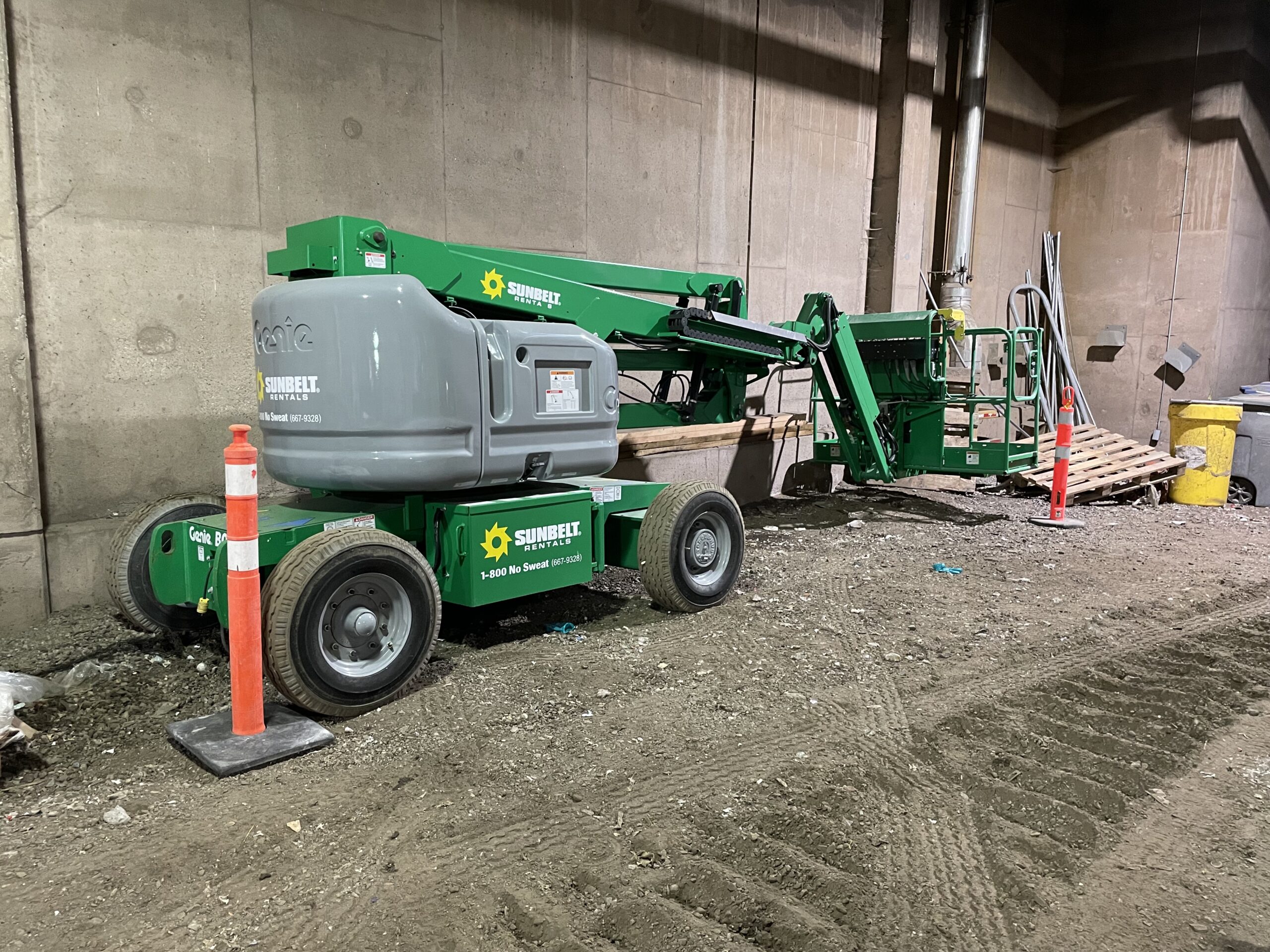 Concrete repair work in progress Metro Vancouver