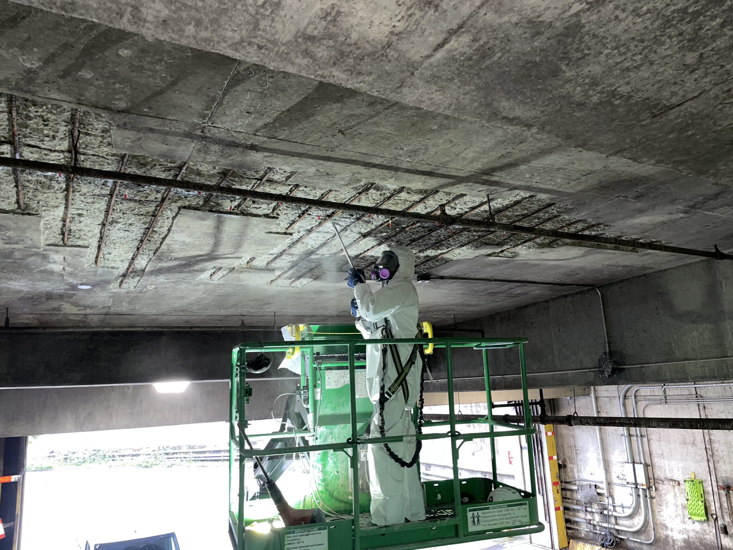 Concrete spalling repair on-site Vancouver