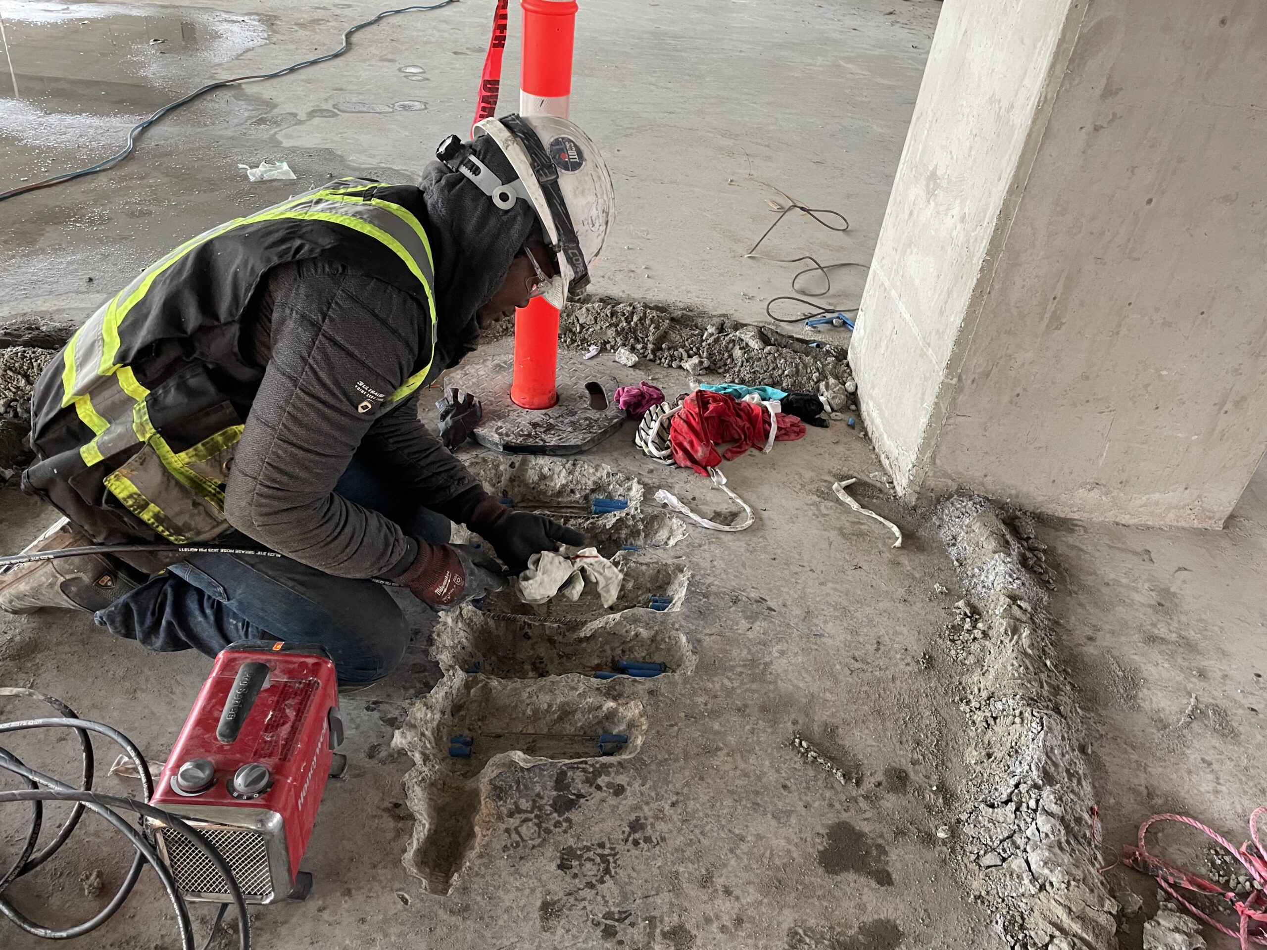 Commercial concrete restoration project Vancouver