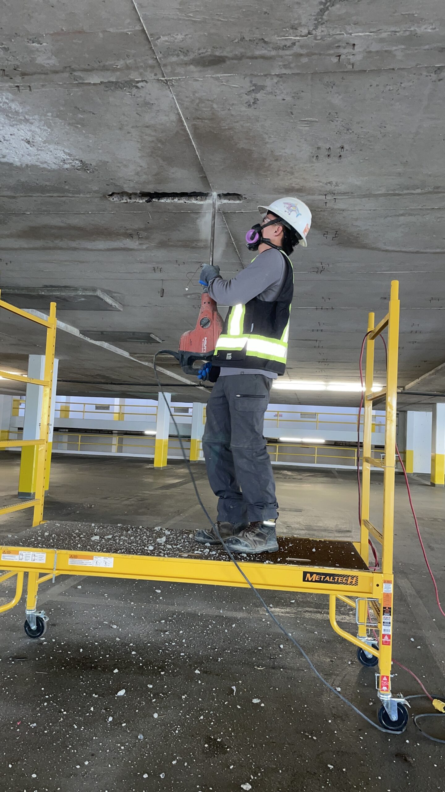 Concrete repair project site Metro Vancouver by Miyagi Construction